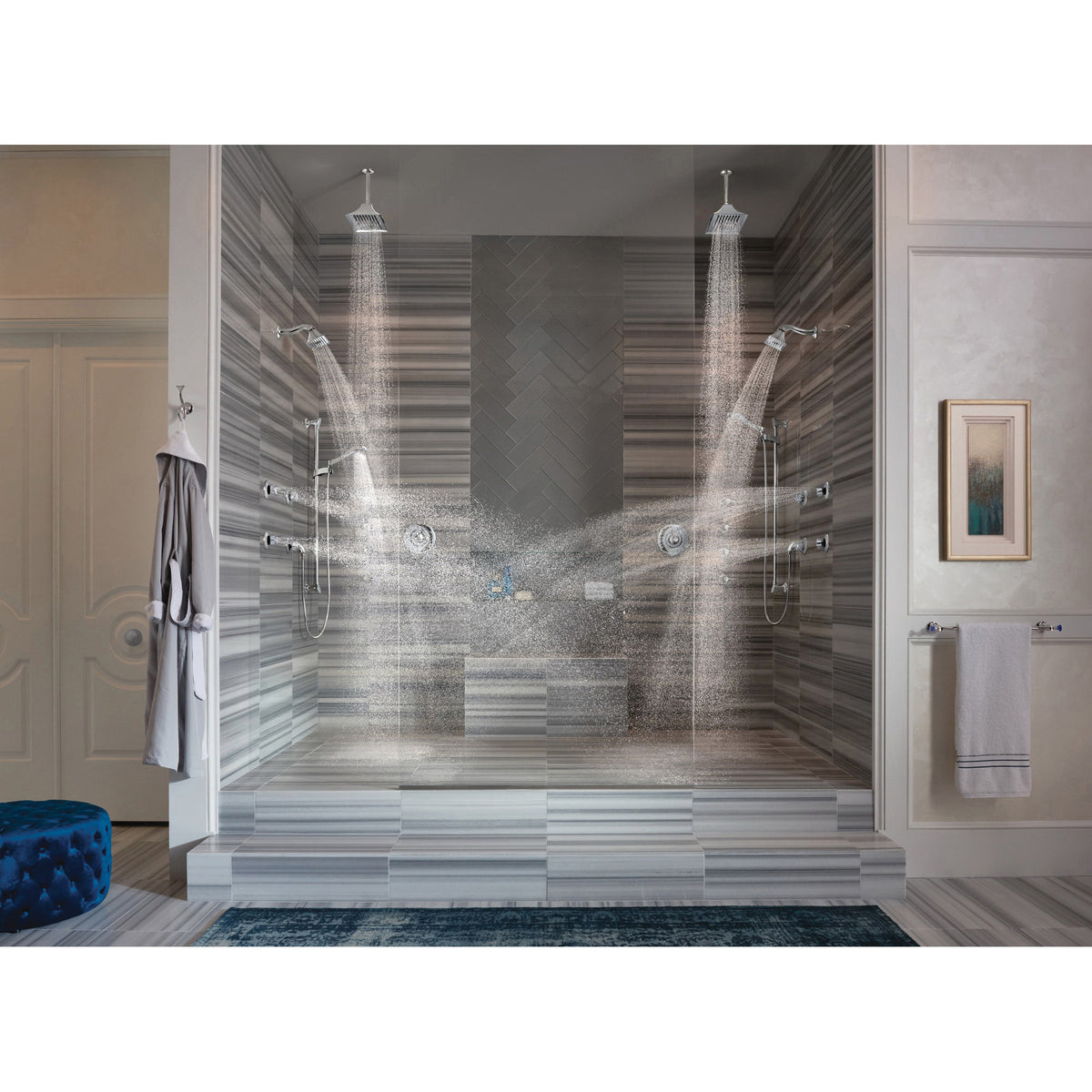 Rsvp - Raincan Shower Head - Polished Chrome - 2.5 GPM