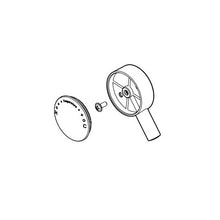 Brizo® RP49096GL Vesi® Temperature Knob/Cover/Screw, For Use With: Jason WU Tempassure® Model T60061, T60261 Thermostatic Valve Trim, Luxe Gold, Import
