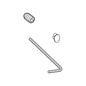 Brizo® RP50585RB Belo® Set Screw and Button Assembly, Venetian Bronze