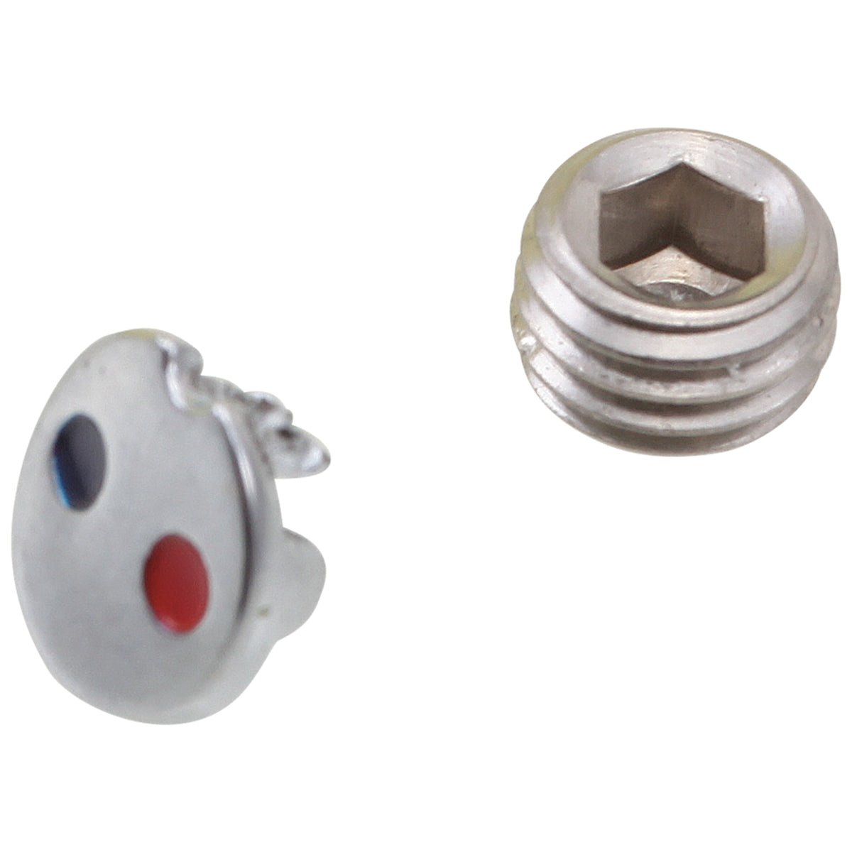 Set Screw and Button Assembly - Polished Chrome