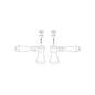 Brizo® RP52399BN Tresa® Single Roman Tub and Lavatory Faucet Lever Handle Kit, Metal, Brushed Nickel