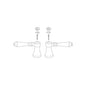 Brizo® RP52399PC Tresa® Single Roman Tub and Lavatory Faucet Lever Handle Kit, Metal, Polished Chrome