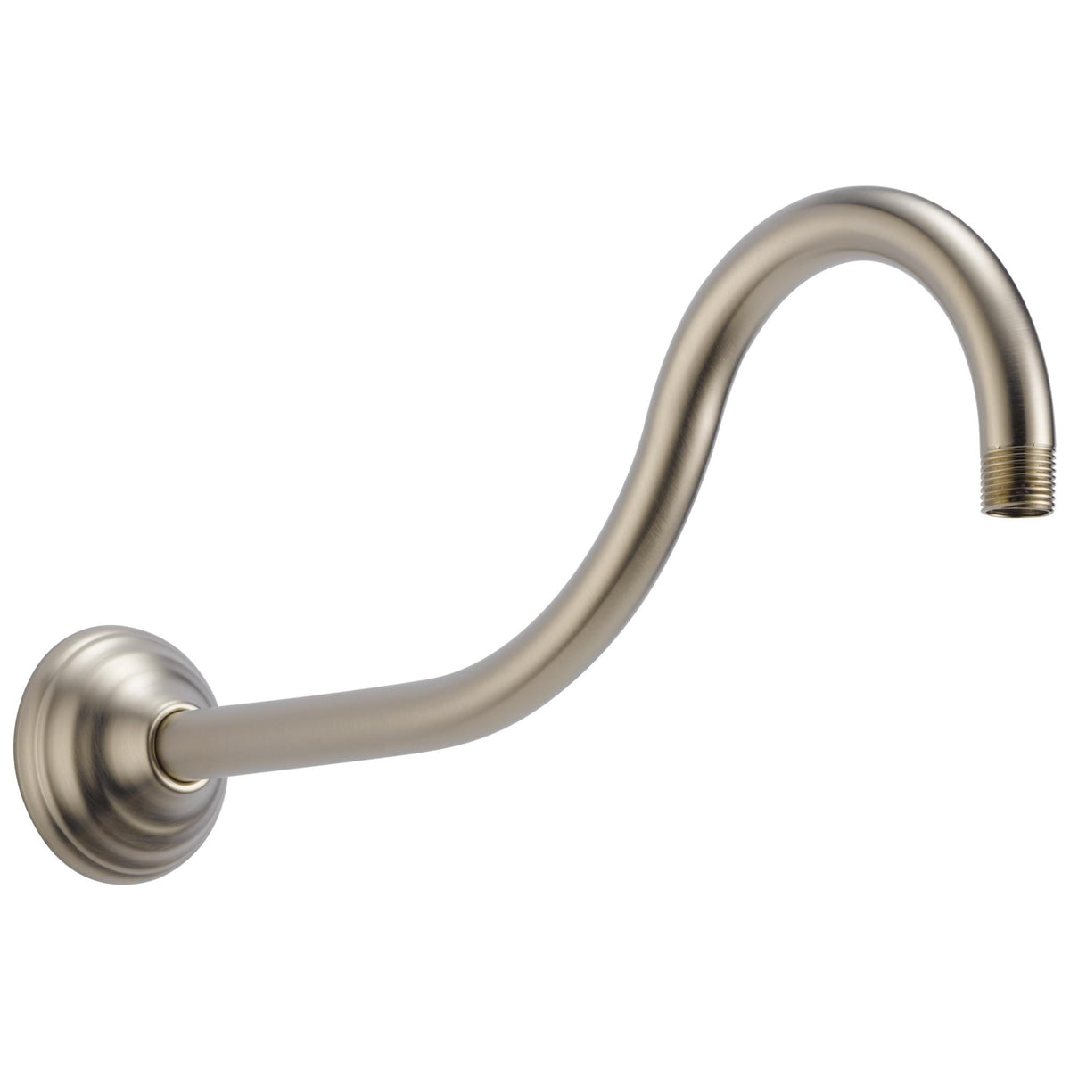 Brizo® RP54168BN Shower Arm and Flange, 16 in L x 4-1/2 in W Arm, 1/2 in NPT, Import