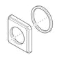 Spout Flange and Gasket - Luxe Gold