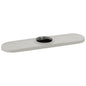 Solna - Three Hole Escutcheon - Matte White - 10"