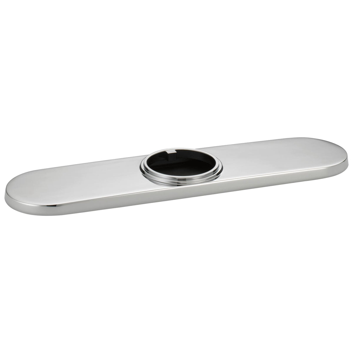 Solna - Three Hole Escutcheon - Polished Chrome - 10"