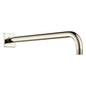 Brizo® RP71650PN Essential™ Shower Series Siderna™ Linear Square Universal Shower Arm and Flange, 16 in L, Wall Mount, 1/2 in NPT, Import