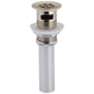 Brizo® RP72412BN Grid Strainer with Overflow, 2-3/8 in Nominal, 2-3/8 in OAL, Brass, Brilliance® Brushed Nickel, Import
