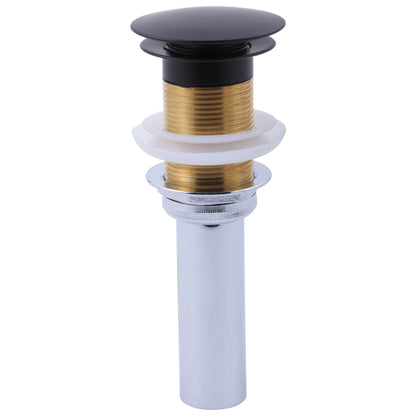 Pushbutton Activated Pop-Up Drain Assembly - 6-13/16" H