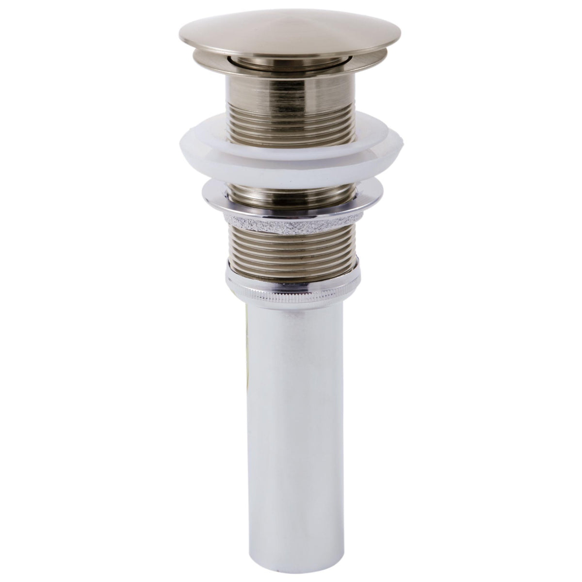 Pushbutton Activated Pop-Up Drain Assembly - 6-13/16" H
