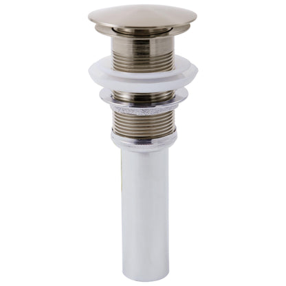 Pushbutton Activated Pop-Up Drain Assembly - 6-13/16" H