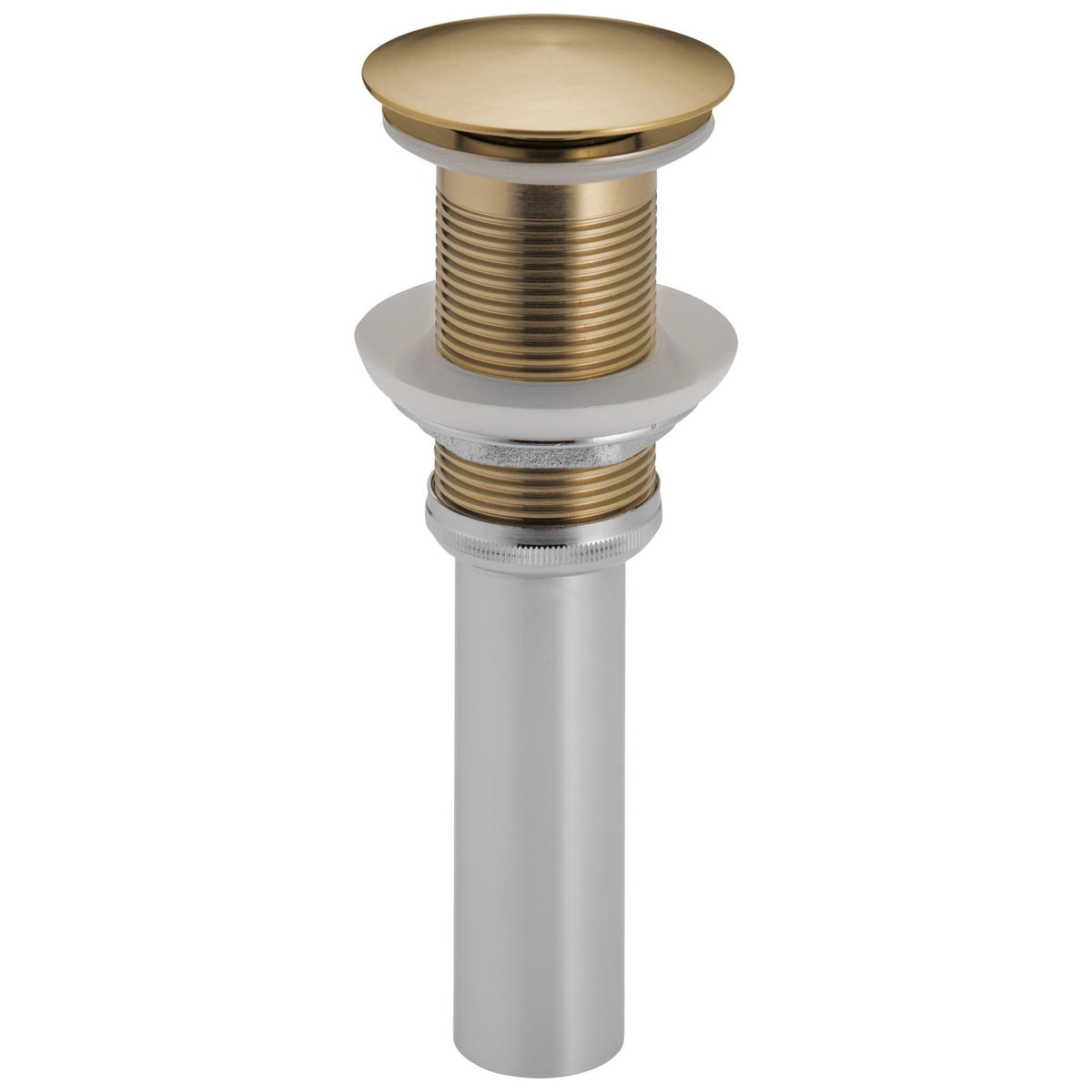 Pushbutton Activated Pop-Up Drain Assembly - 6-13/16" H