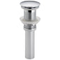 Pushbutton Activated Pop-Up Drain Assembly - 6-13/16" H