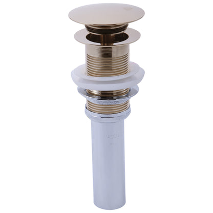 Pushbutton Activated Pop-Up Drain Assembly - 6-13/16" H