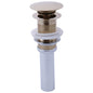 Pushbutton Activated Pop-Up Drain Assembly - 6-13/16" H