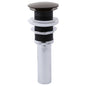 Pushbutton Activated Pop-Up Drain Assembly - 6-13/16" H