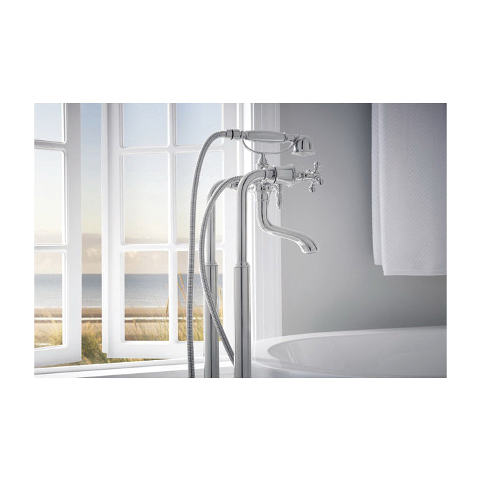 Tub Filler Riser - Polished Chrome - Solid Brass
