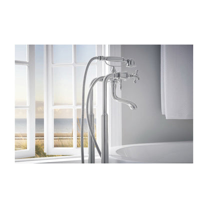 Tub Filler Riser - Polished Chrome - Solid Brass