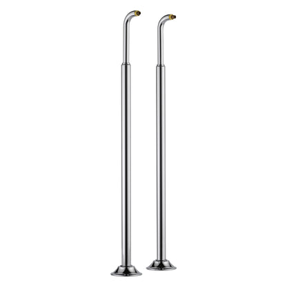 Tub Filler Riser - Polished Chrome - Solid Brass