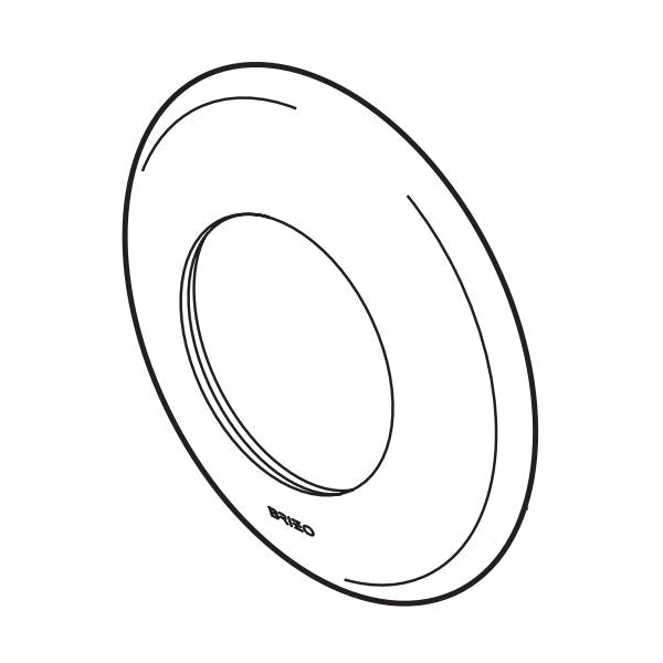 Brizo® Escutcheon, For Use With Model T84613 Body Spray Trim, 0.44 in L x 3-1/2 in W x 3-1/2 in H, Import