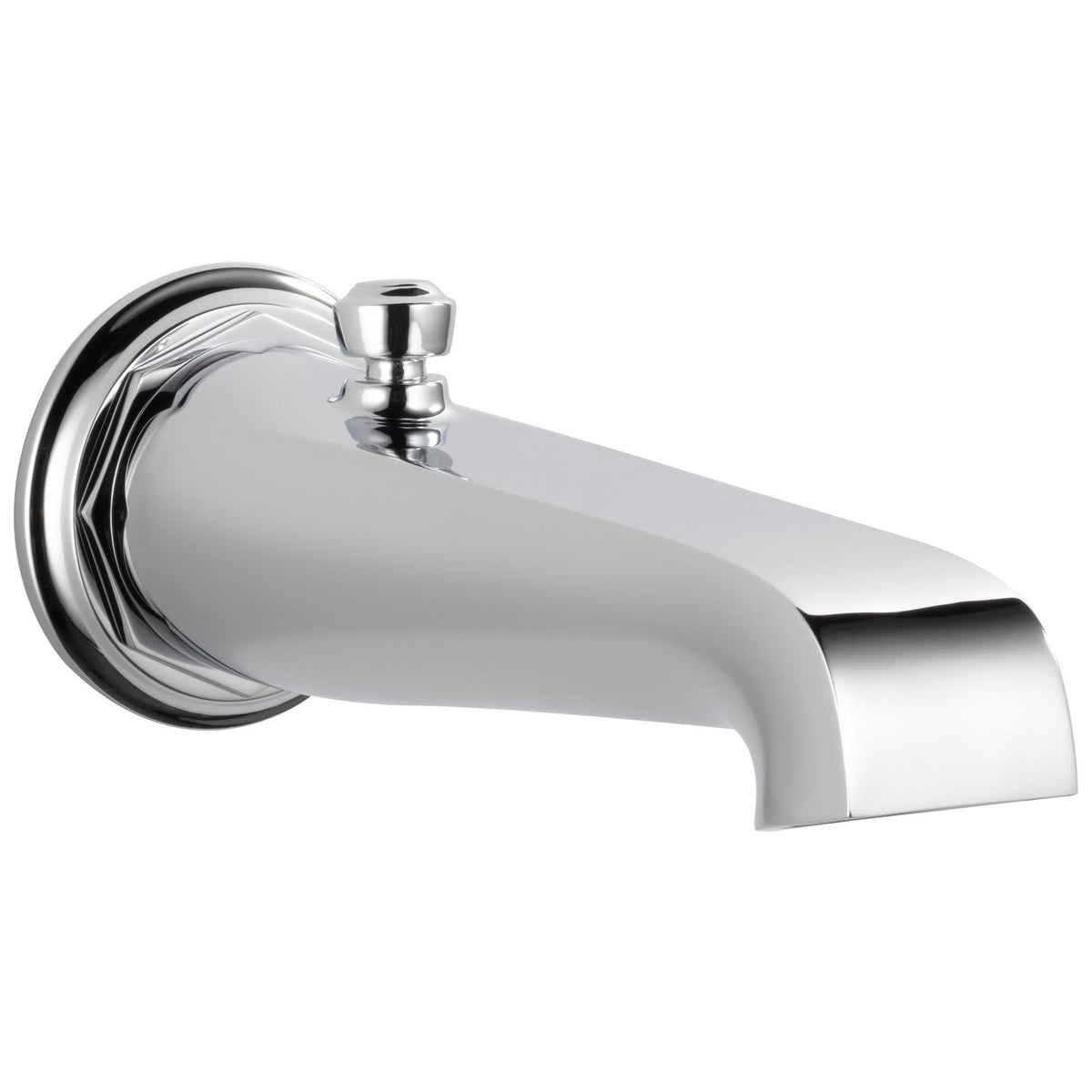 Rook - Pull-Up Diverter Tub Spout - Brass - Polished Chrome