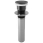 Pushbutton Activated Pop-Up Drain Assembly - Matte Black