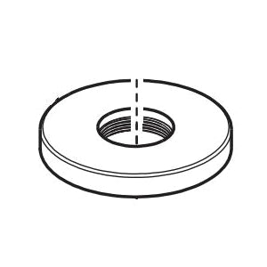 Brizo® RP90072SL Litze® Handle Escutcheon, For Use With Litze® 65335LF-LHP/65335LF-LHP-ECO/65337LF-LHP/65337LF-LHP-ECO Widespread Lavatory Faucet, 2.19 in L x 2.19 in W x 0.13 in H, Luxe Steel, Import