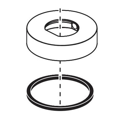 Brizo® RP90075SL Litze® Spout Base and Gasket, For Use With Litze® T67335-LHP 2-Handle Roman Tub Trim, 2-3/4 in L x 2-3/4 in W x 0.69 in H, Luxe Steel