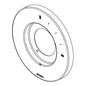 Brizo® RP91103SL Litze® Escutcheon, For Use With Litze® T60P035 Pressure Balance Valve Trim, 1/2 in L x 6-1/2 in W x 6-1/2 in H, Luxe Steel