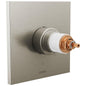 60 Series Square Thermostatic Valve Trim Only, Luxe Nickel