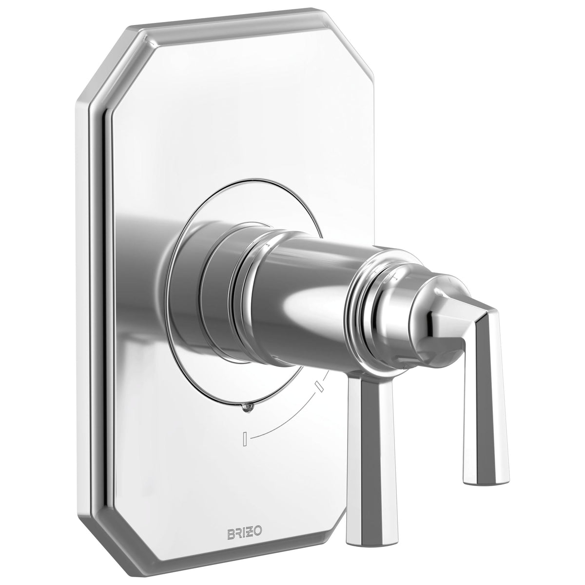 Brizo® T60065-PC T60065 Tub/Shower Thermostatic Trim, 1.75 gpm Shower, Chrome