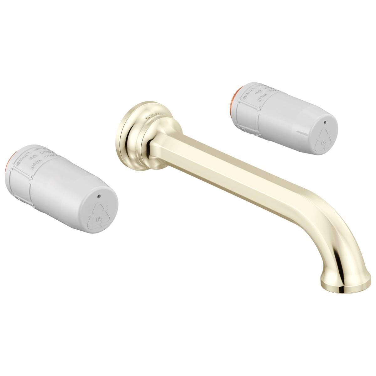 Beauclere - Handle Faucet - Polished Nickel - Wall Mount