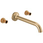 Brizo® T65875LF-GLLHP-ECO Odin® Widespread Lavatory Faucet, 1.2 gpm Flow Rate, Luxe Gold, 2 Handles, Import