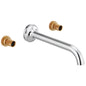Brizo® T65875LF-PCLHP-ECO Odin® Widespread Lavatory Faucet, 1.2 gpm Flow Rate, Polished Chrome, 2 Handles, Import