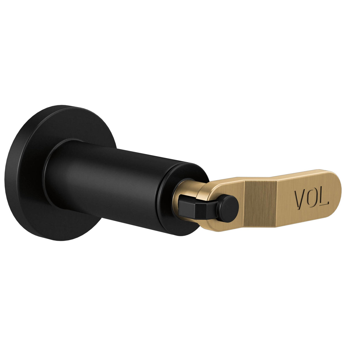 Brizo® T66634-BLGL Volume Control Trim, Matte Black/Luxe Gold