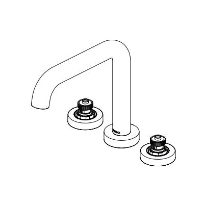Brizo® Roman Tub Trim, Litze™, 9 to 16 in Center, 2 Handles, Function: Traditional, Domestic