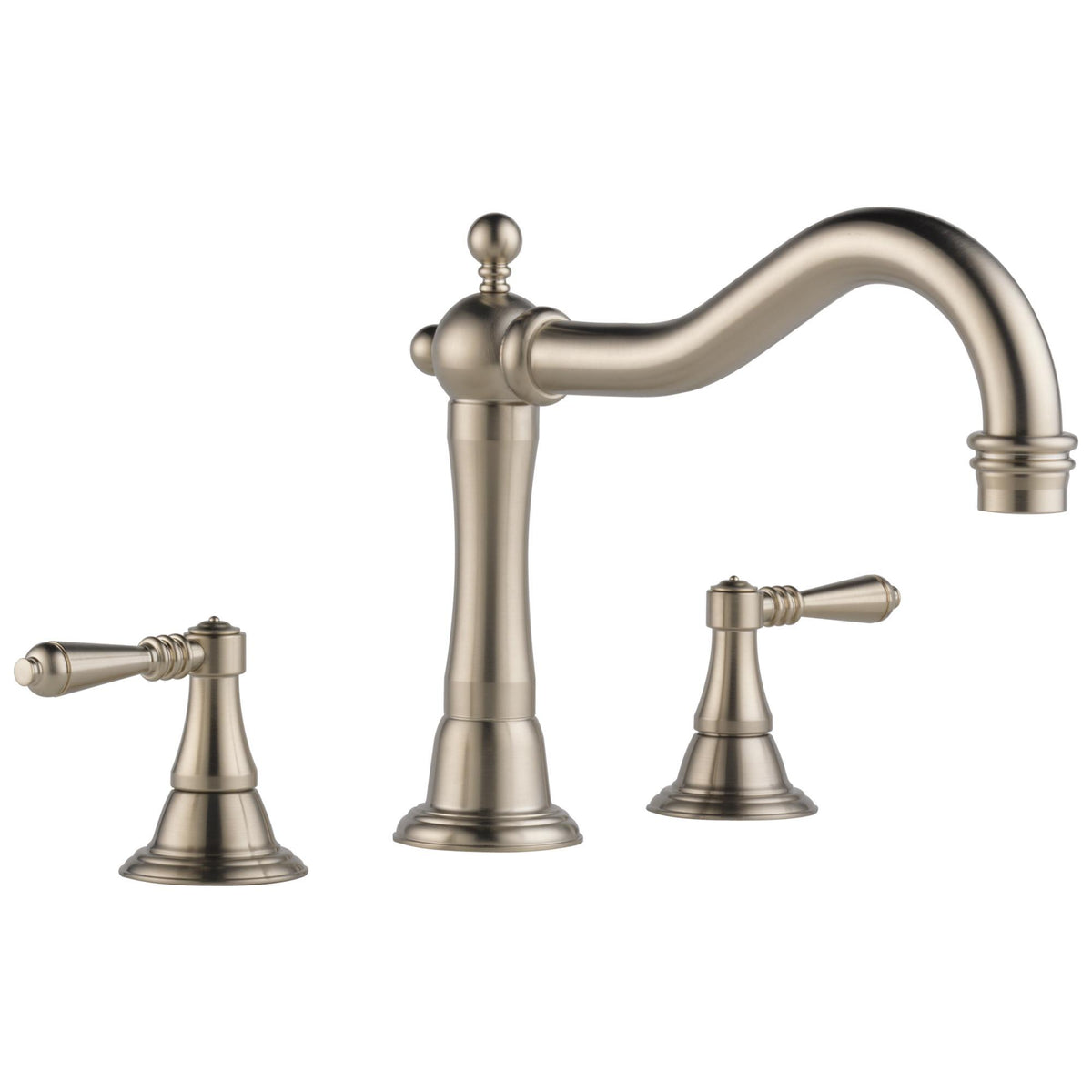 Brizo® T67336 Roman Tub Trim, Brizo® Roman Tub Trim, Tresa®, 2 gpm Flow Rate, 9 to 16 in Center, 2 Handles, Function: Traditional, Domestic