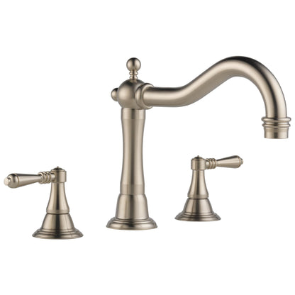 Brizo® T67336 Roman Tub Trim, Brizo® Roman Tub Trim, Tresa®, 2 gpm Flow Rate, 9 to 16 in Center, 2 Handles, Function: Traditional, Domestic