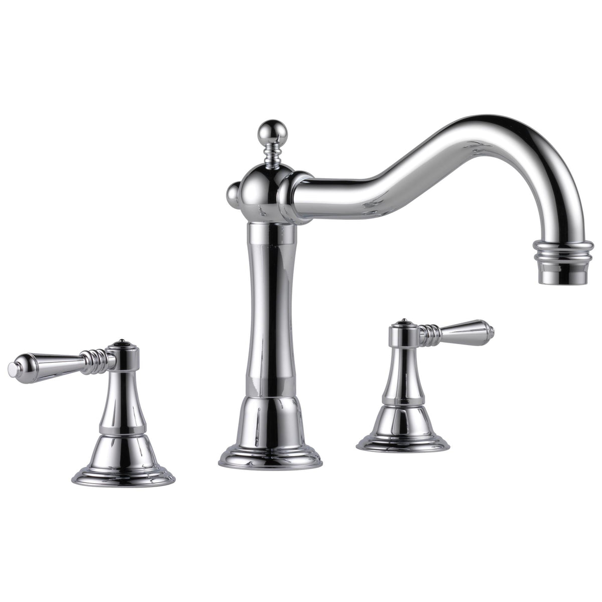 Brizo® T67336 Roman Tub Trim, Brizo® Roman Tub Trim, Tresa®, 2 gpm Flow Rate, 9 to 16 in Center, 2 Handles, Function: Traditional, Domestic
