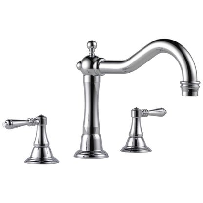 Brizo® T67336 Roman Tub Trim, Brizo® Roman Tub Trim, Tresa®, 2 gpm Flow Rate, 9 to 16 in Center, 2 Handles, Function: Traditional, Domestic