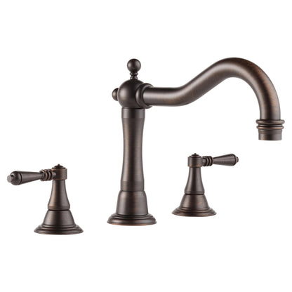 Brizo® T67336 Roman Tub Trim, Brizo® Roman Tub Trim, Tresa®, 2 gpm Flow Rate, 9 to 16 in Center, 2 Handles, Function: Traditional, Domestic