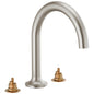 Brizo® T67375-BNLHP Odin® Roman Tub Faucet, Commercial/Residential, 9 to 16 in Center, Brushed Nickel, 2 Handles, Import