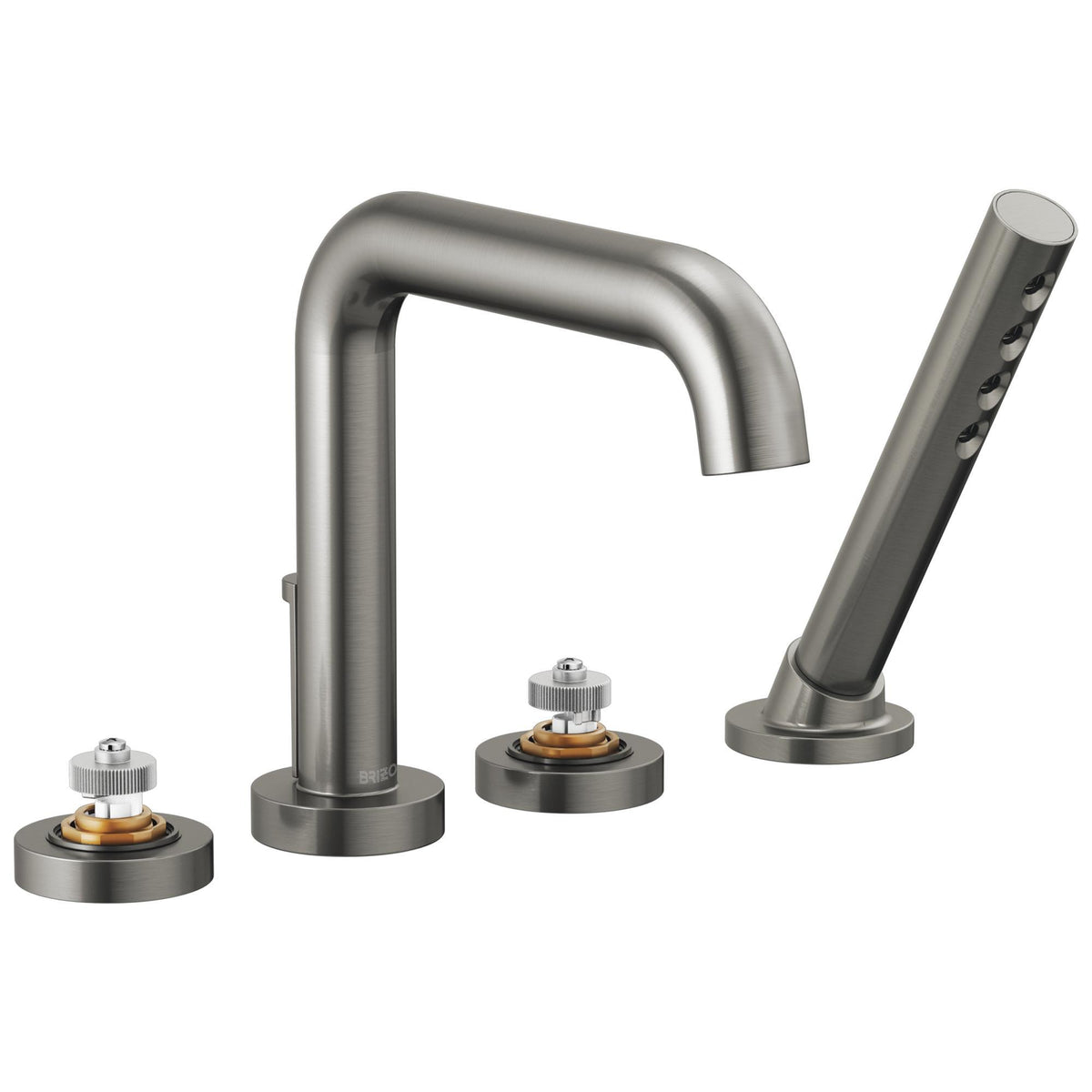 Brizo® Roman Tub Trim, Litze™, 2 gpm Flow Rate, 9 to 16 in Center, 2 Handles, Function: Traditional, Domestic