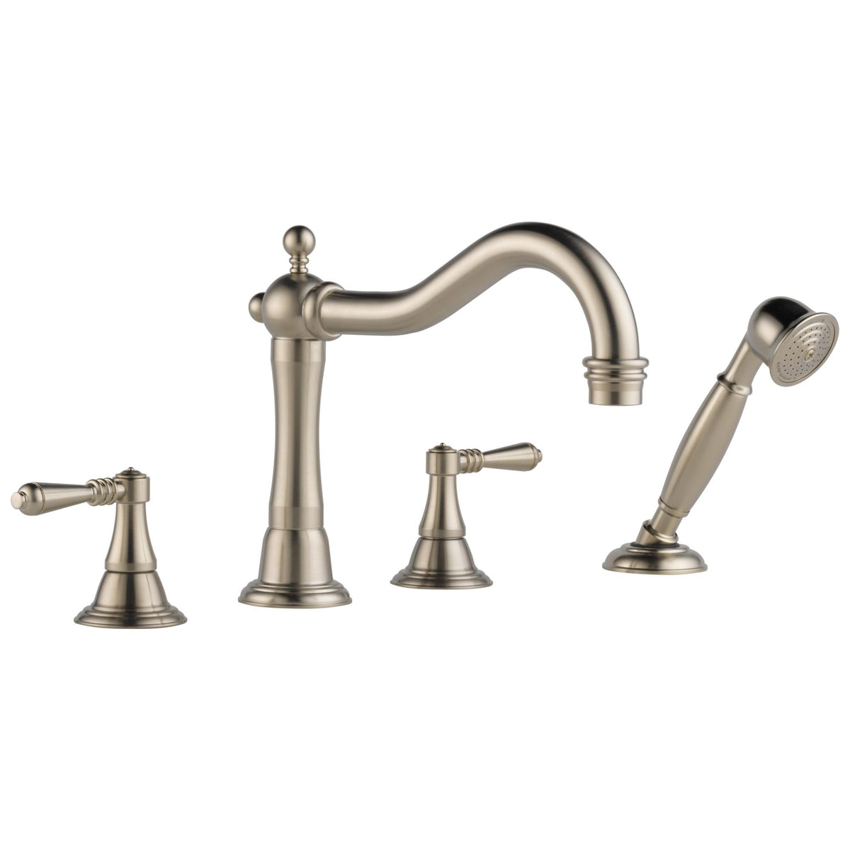 Brizo® Roman Tub Trim, Tresa®, Residential, 2 gpm Flow Rate, 9 to 16 in Center, 2 Handles, Function: Traditional, Domestic