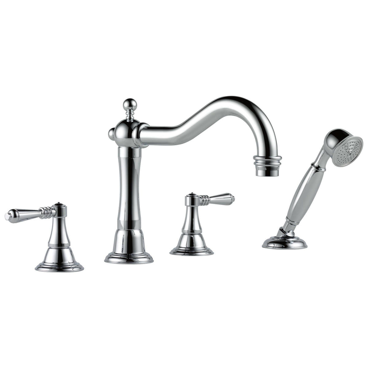 Brizo® Roman Tub Trim, Tresa®, Residential, 2 gpm Flow Rate, 9 to 16 in Center, 2 Handles, Function: Traditional, Domestic