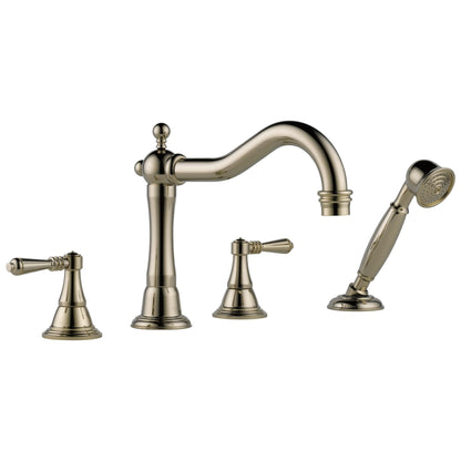 Brizo® Roman Tub Trim, Tresa®, Residential, 2 gpm Flow Rate, 9 to 16 in Center, 2 Handles, Function: Traditional, Domestic
