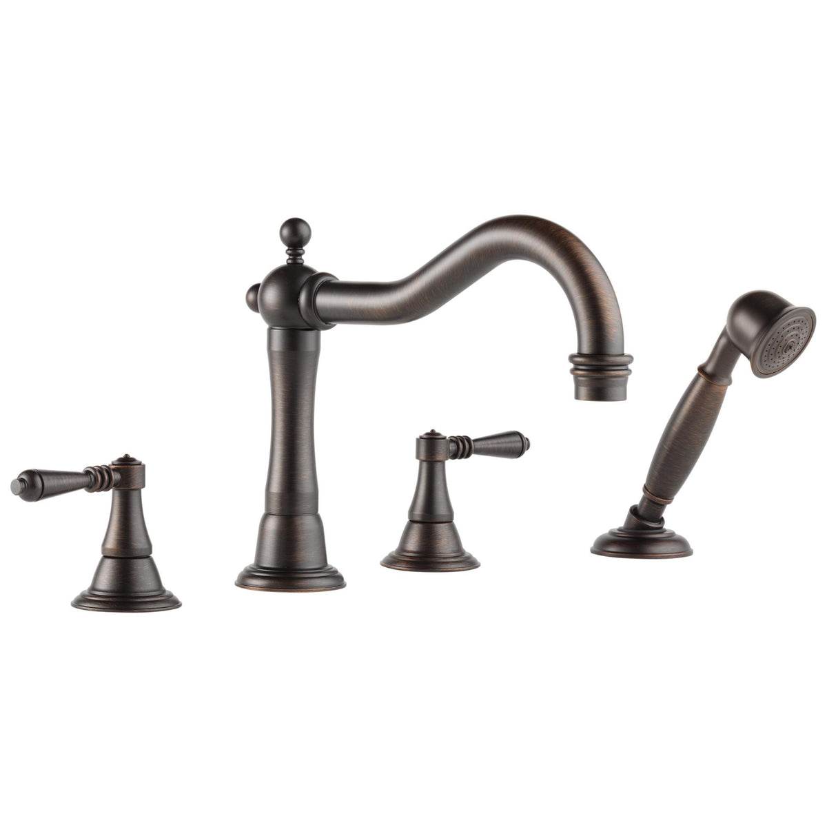 Brizo® Roman Tub Trim, Tresa®, Residential, 2 gpm Flow Rate, 9 to 16 in Center, 2 Handles, Function: Traditional, Domestic