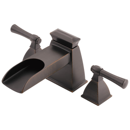 Brizo® Roman Tub Trim, Vesi®, 18.5 gpm Flow Rate, 13 to 16 in Center, 2 Handles, Function: Traditional, Domestic