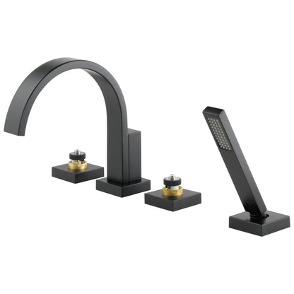 Brizo® Roman Tub Trim, Siderna®, 18 gpm Flow Rate, 10 to 16 in Center, 2 Handles, Function: Traditional, Import