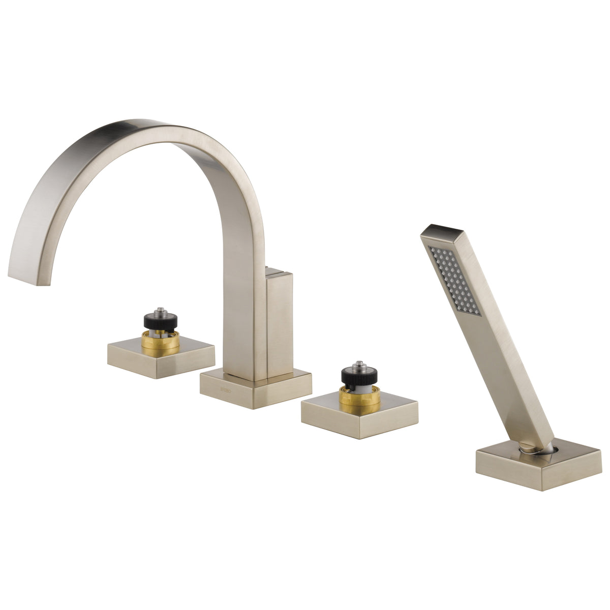 Brizo® Roman Tub Trim, Siderna®, 18 gpm Flow Rate, 10 to 16 in Center, 2 Handles, Function: Traditional, Import